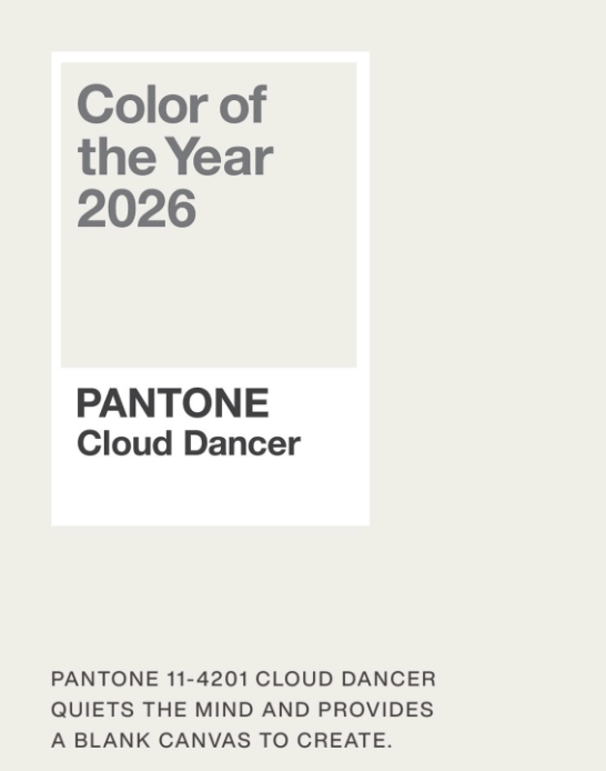 Pantone Cloud Dancer 2026